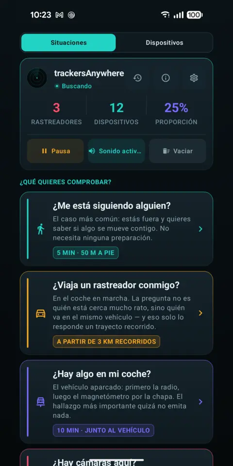 Situaciones — trackersAnywhere