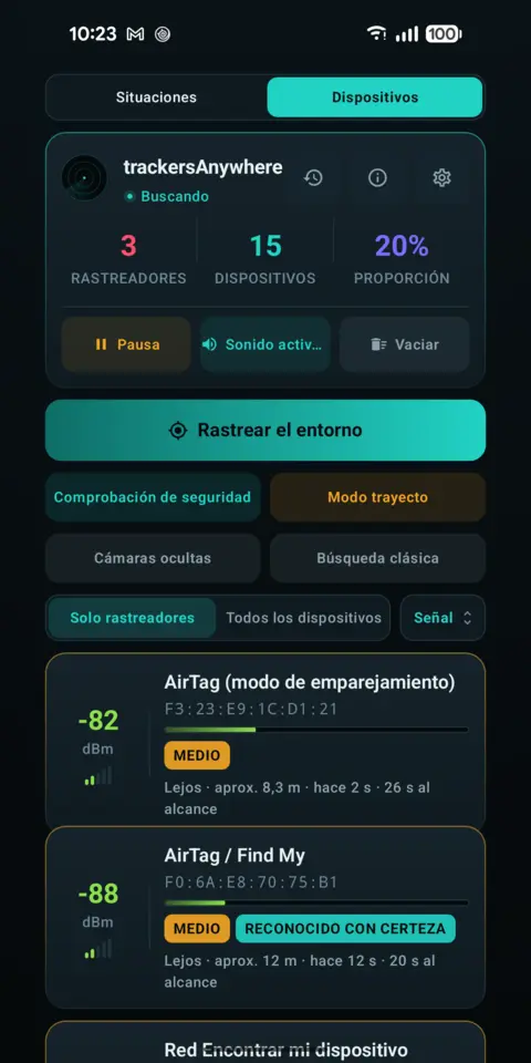 Todos los dispositivos — trackersAnywhere