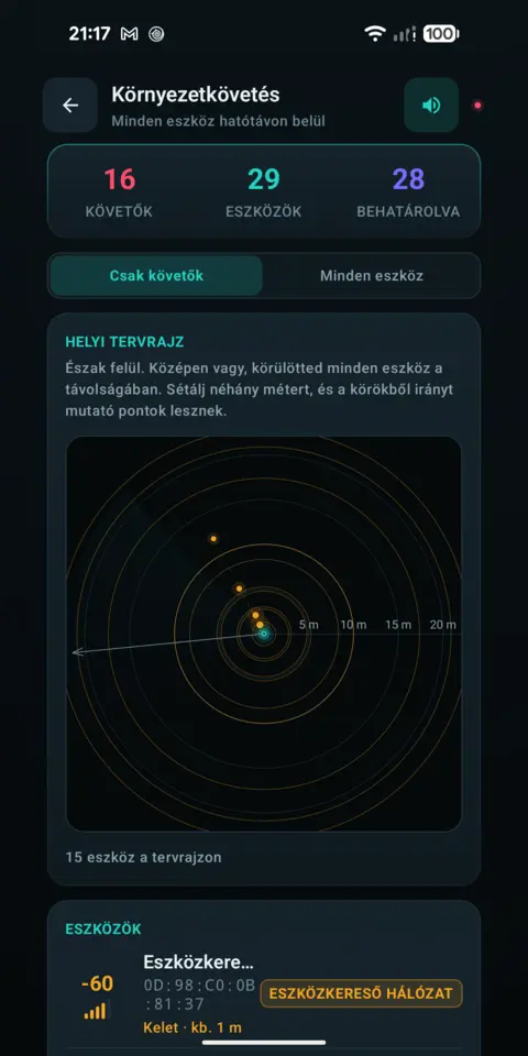 Helyi tervrajz — trackersAnywhere