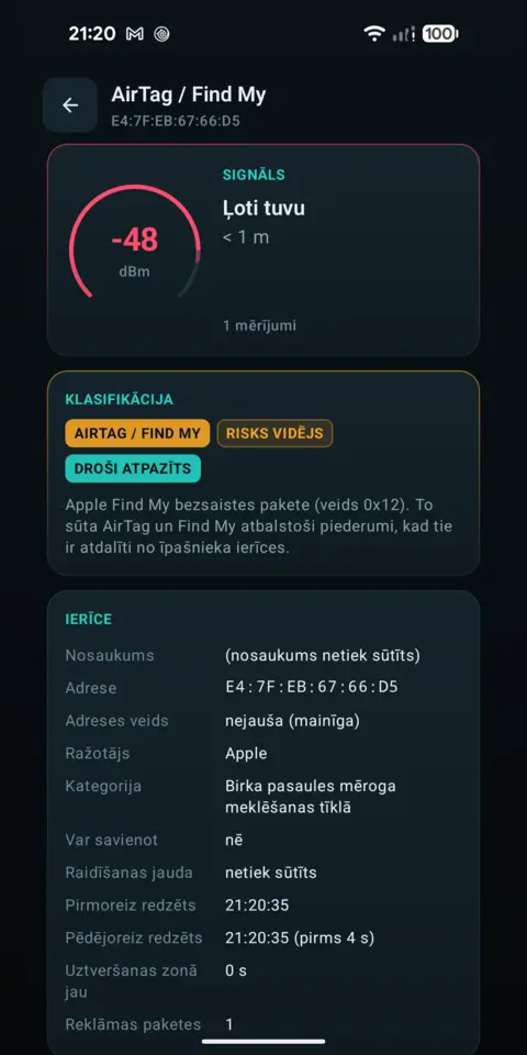 Klasifikācija — trackersAnywhere