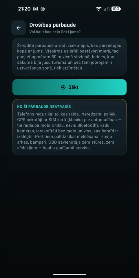 Drošības pārbaude — trackersAnywhere