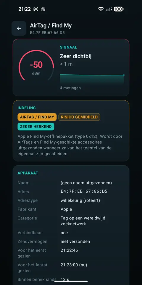Indeling — trackersAnywhere