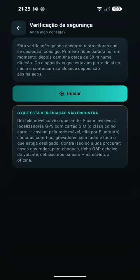 Verificação de segurança — trackersAnywhere