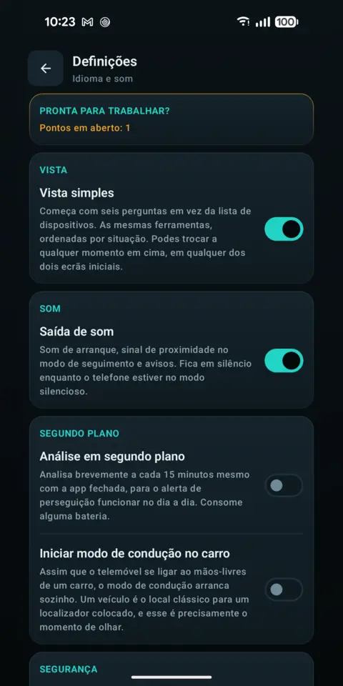 Definições — trackersAnywhere
