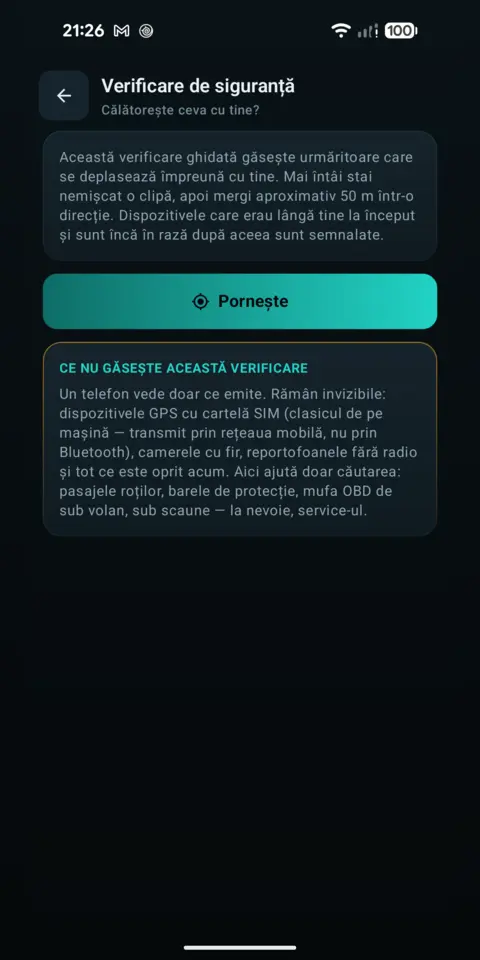 Verificare de siguranță — trackersAnywhere