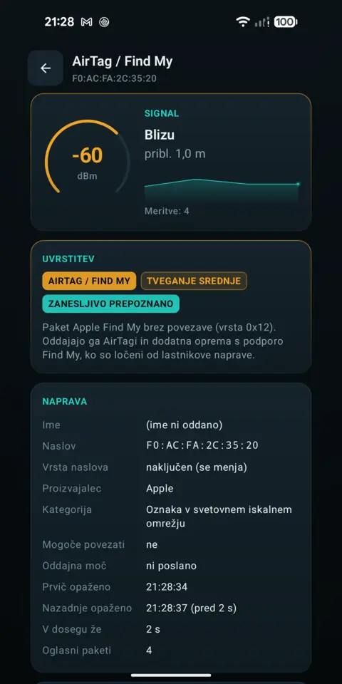 Uvrstitev — trackersAnywhere