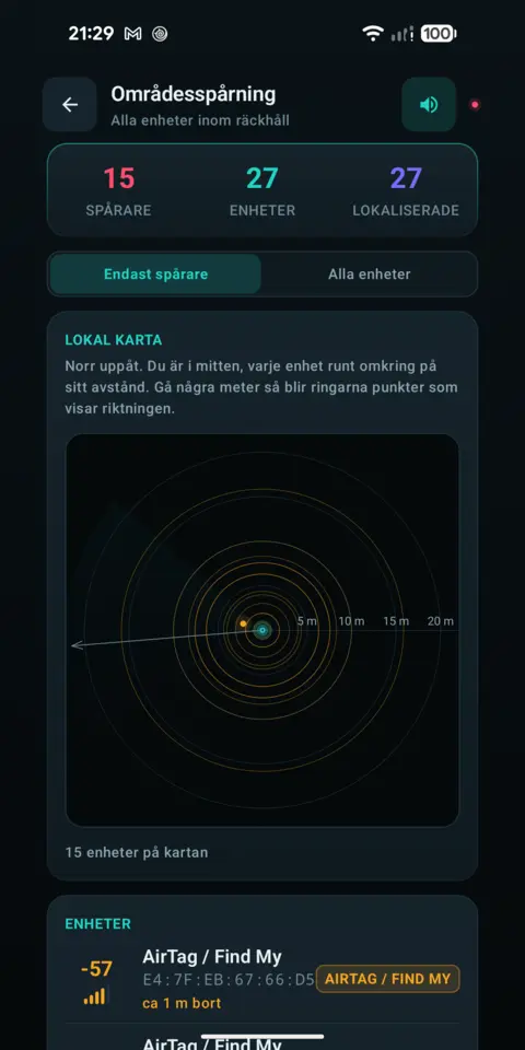 Lokal karta — trackersAnywhere